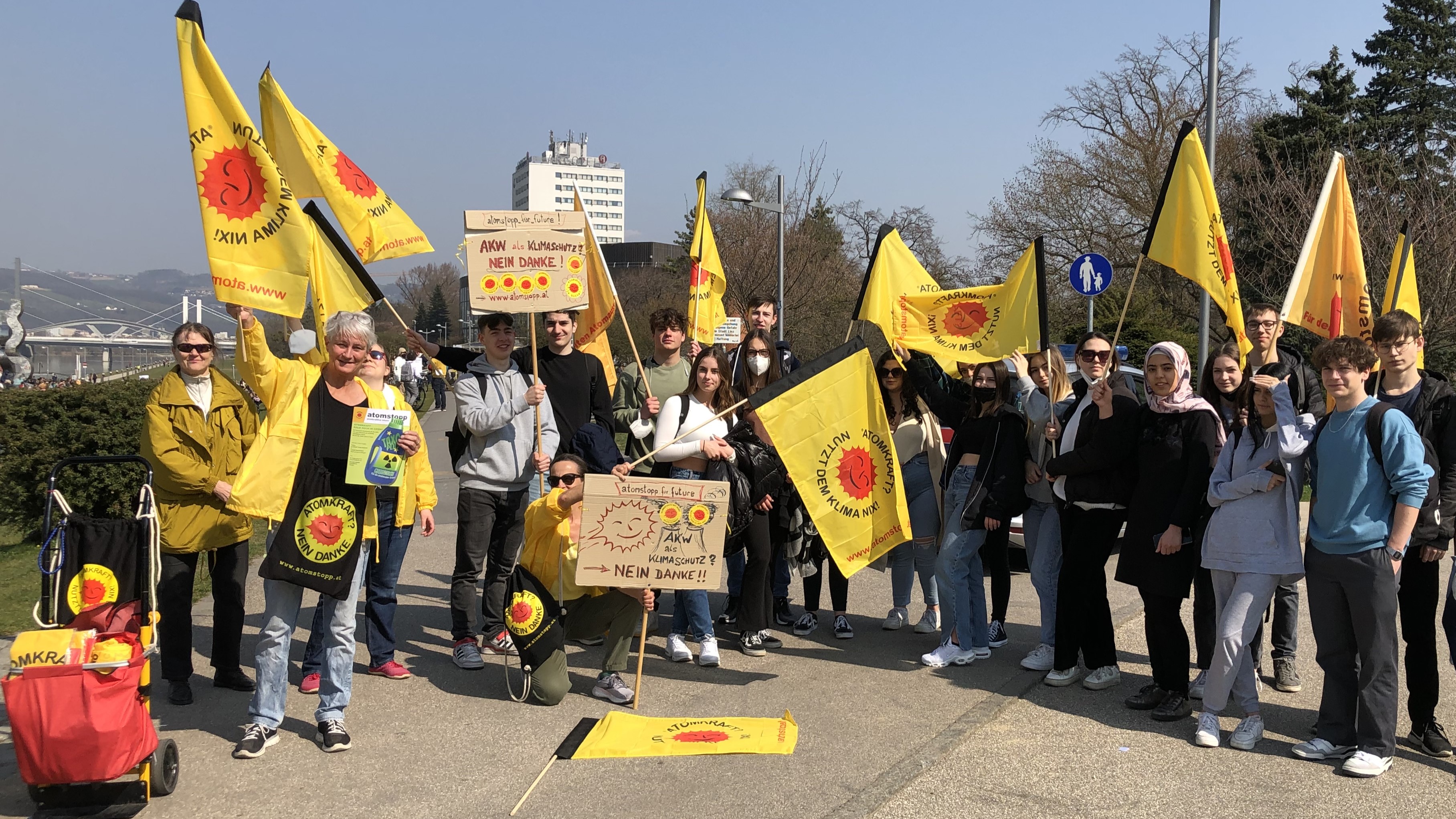 Anti-Atom Demonstration beim Klimastreik